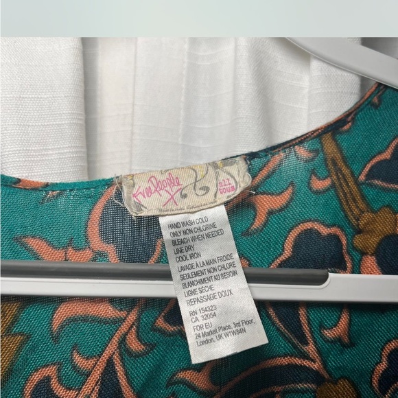 Free People Teal and Orange Floral Kimono - Picture 5 of 5